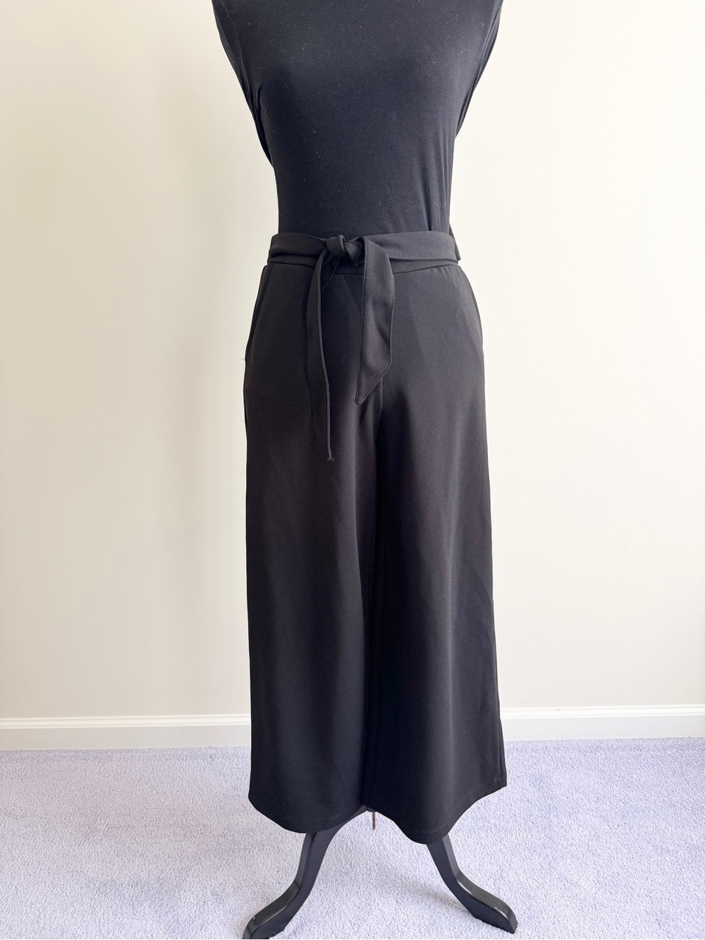 Vintage Rewash Wide Leg Pants Black Size Small career classic - Picture 3 of 10